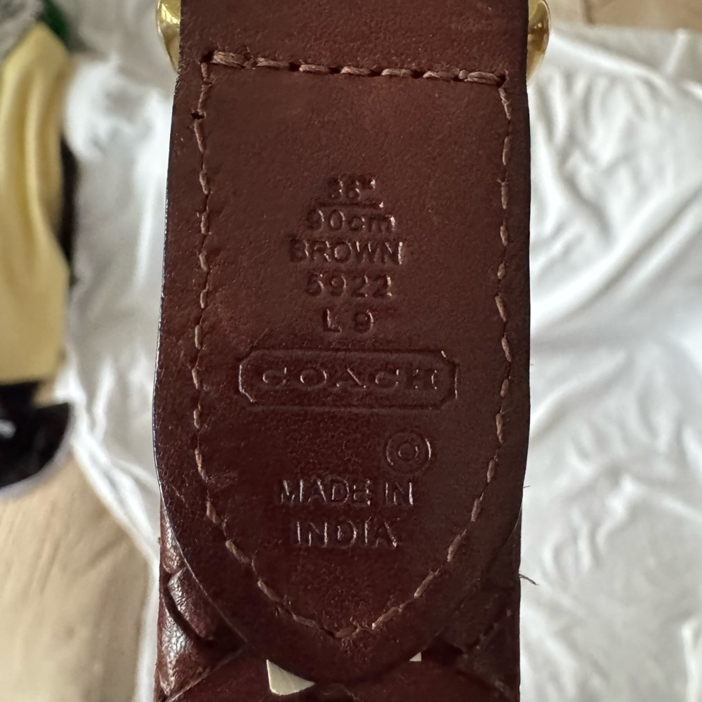 Coach Brown Leather Men's Belt Bag